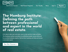 Tablet Screenshot of homburginstitute.com